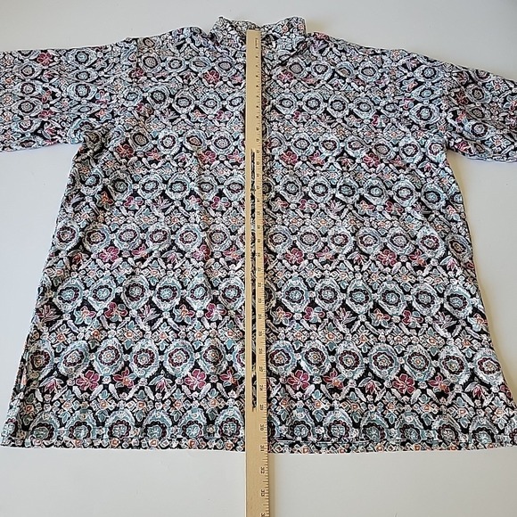 Go Barefoot Quarter Button Hawaiian Shirt Collared Short Sleeve Resort Travel - Picture 8 of 12